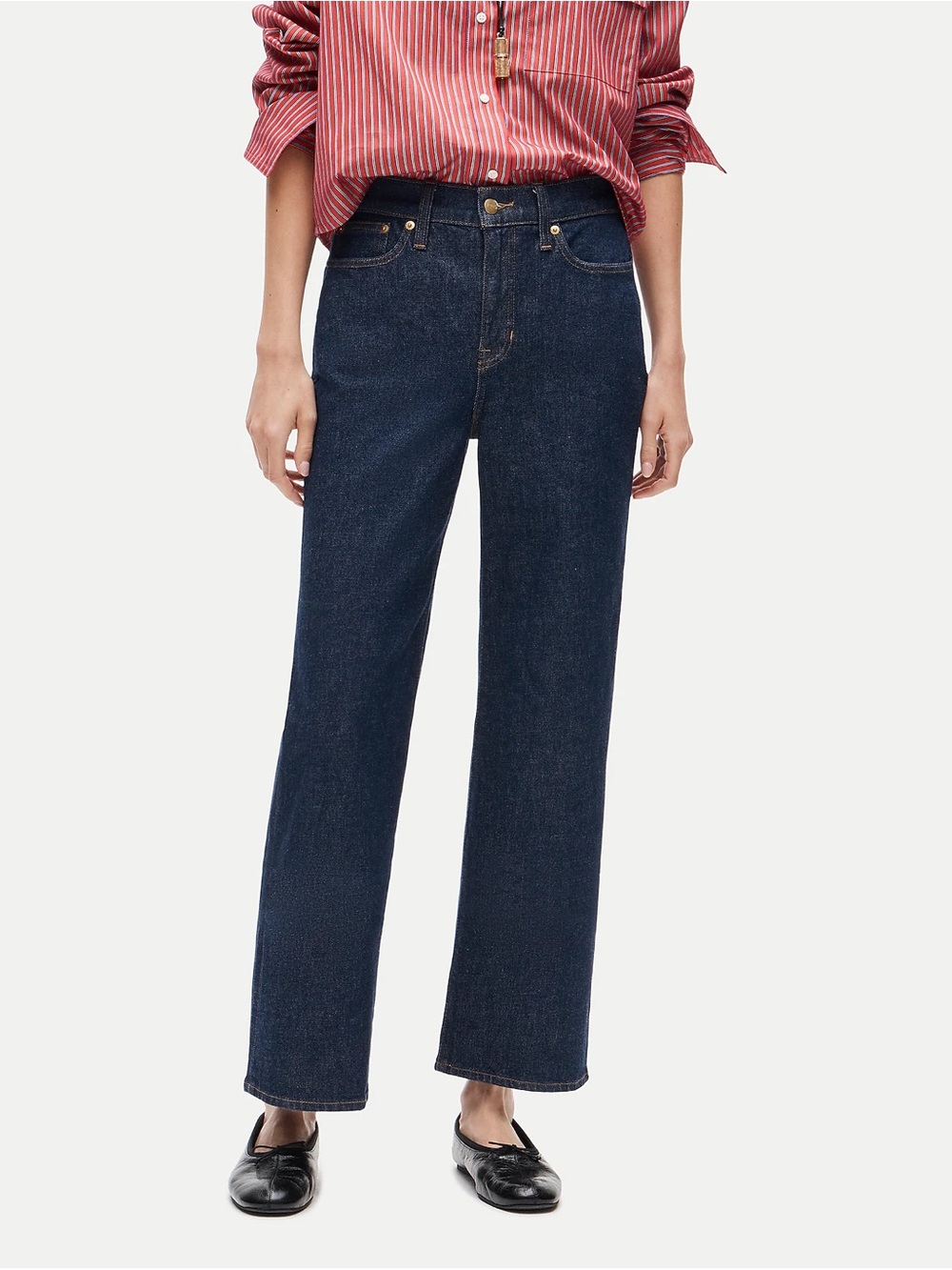 J. Crew NWT Slim Wide High Rise Semi Stretch Jeans size 27